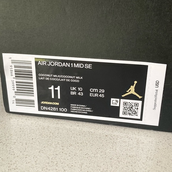 Air jordan 1 mid coconut milk - Picture 5 of 9